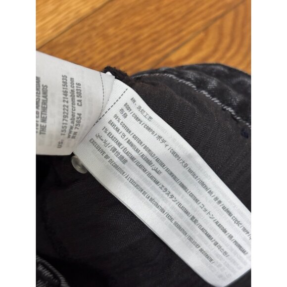 Abercrombie & Fitch Womens Skinny High Rise Jeans Size 16 Black Curve Love Denim - Picture 5 of 7